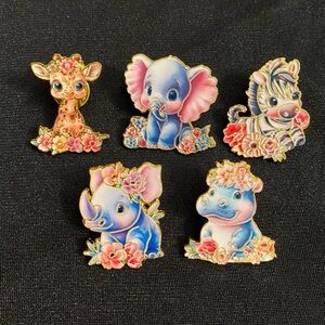 Animal Enamel Pins | Could these be any more adorable? Special bundle price